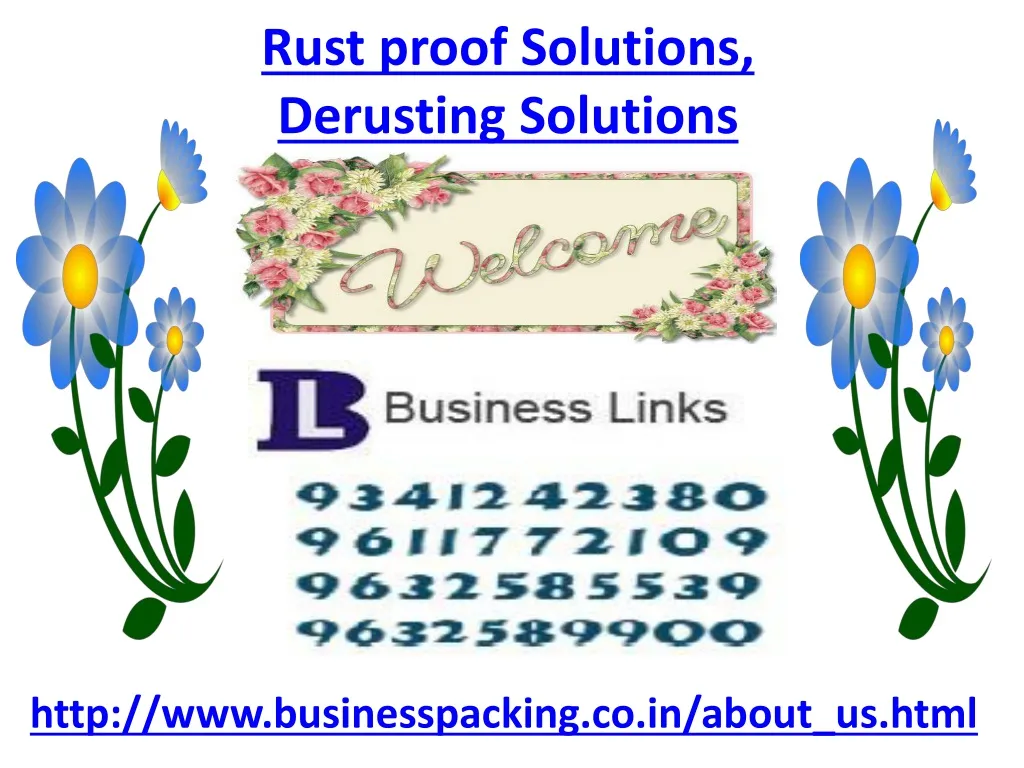rust proof solutions derusting solutions n.