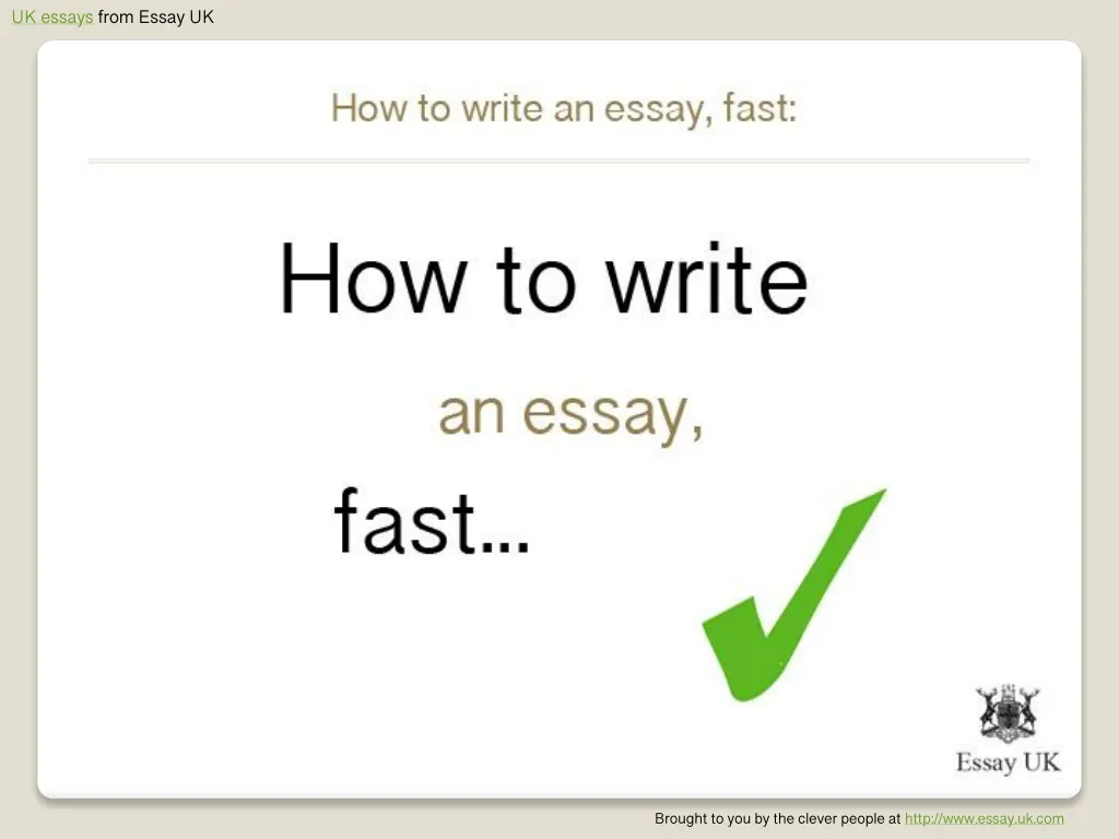 A Good essay Is...