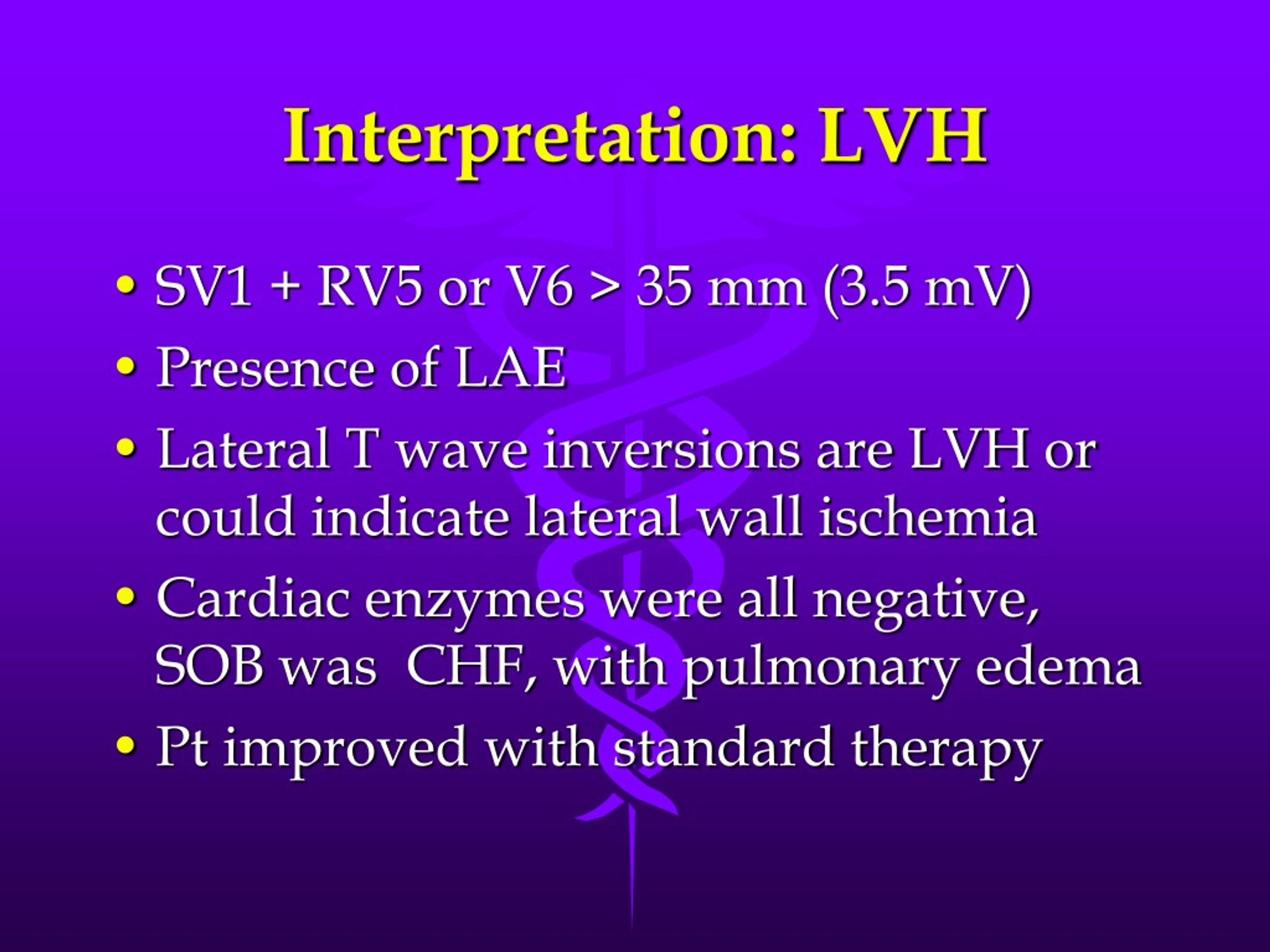 PPT - Practical Electrocardiography – Conditions Affecting the Left and ...