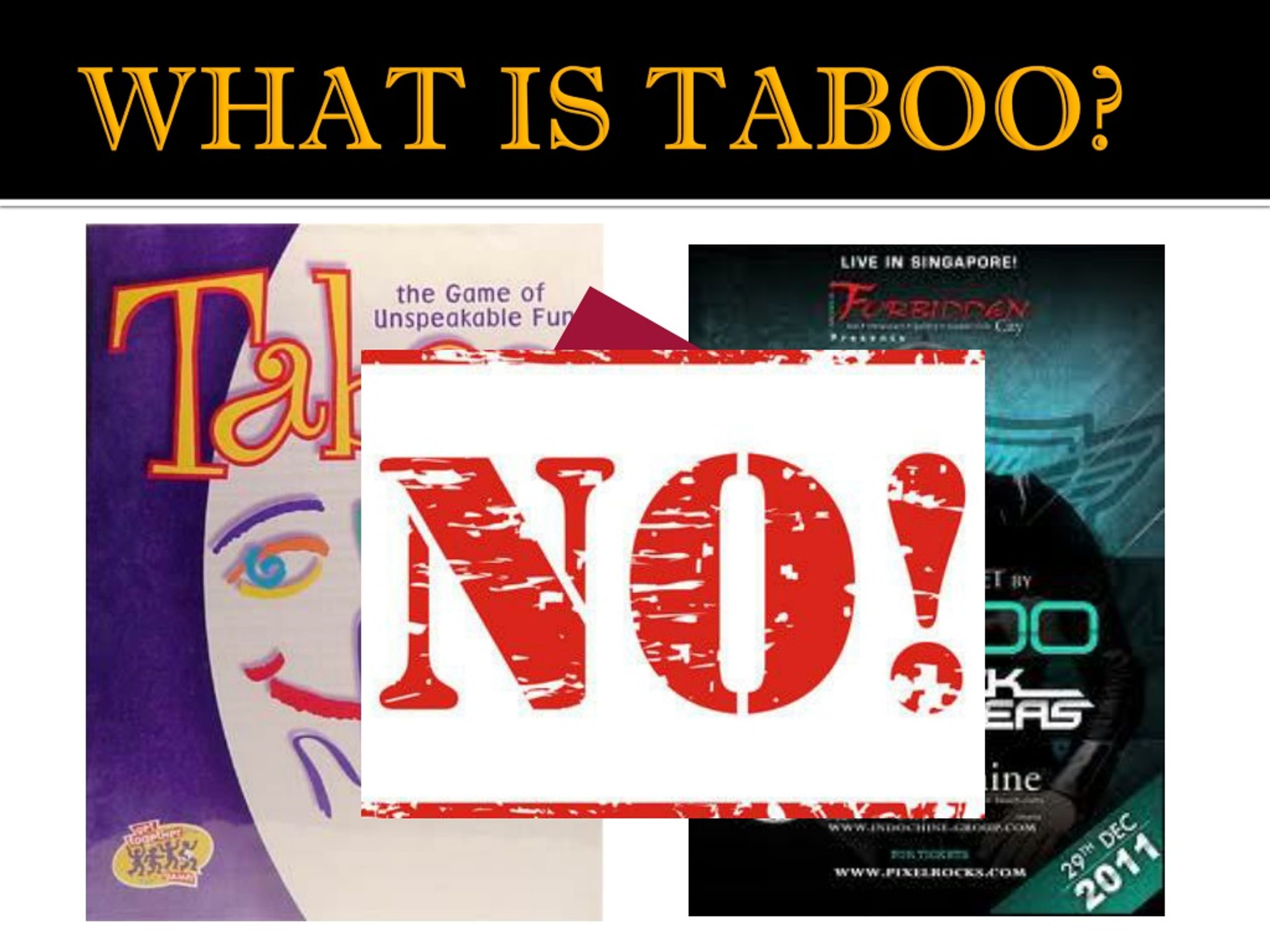 what is the meaning of taboo topic