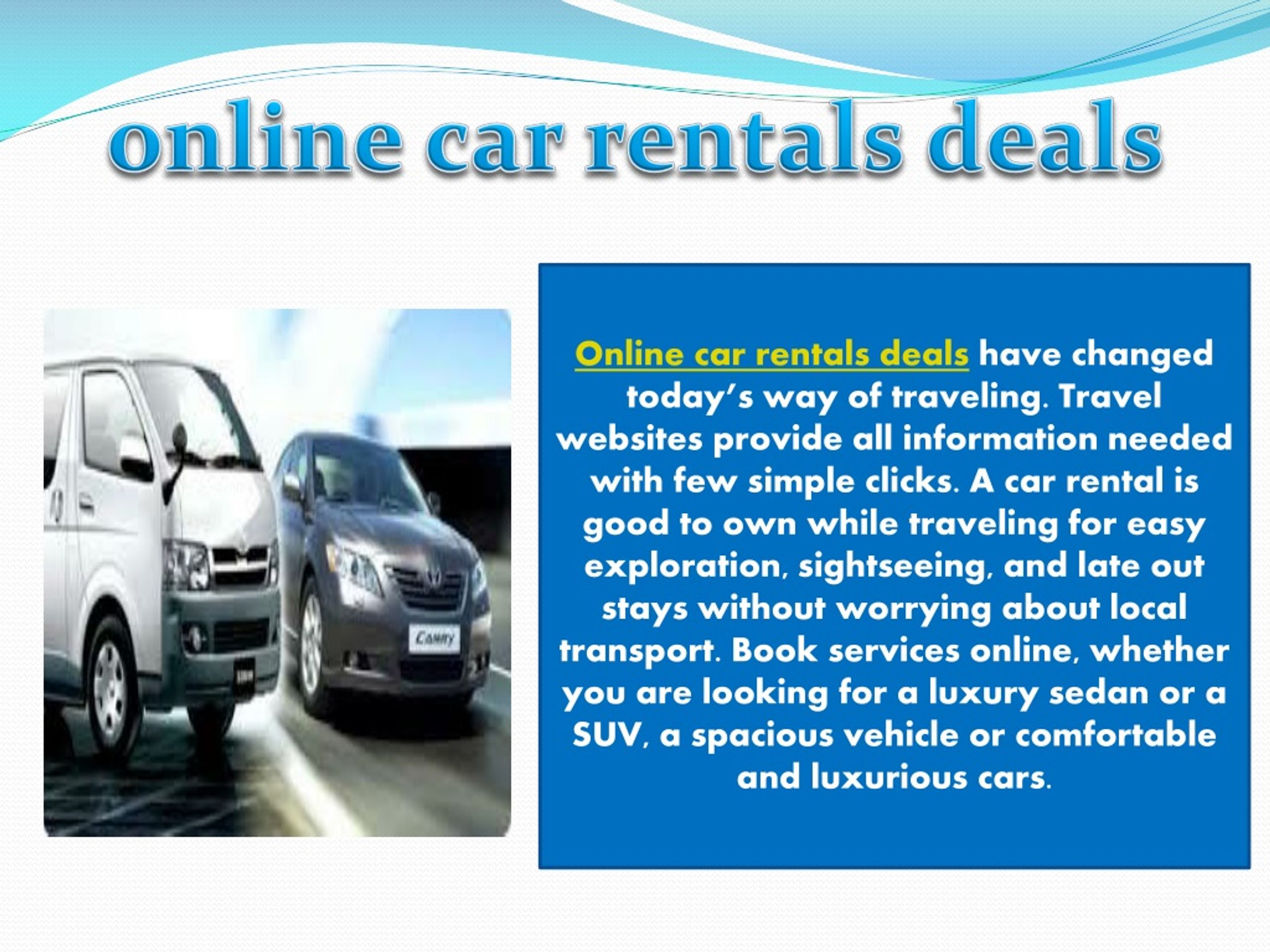 best deal car rentals