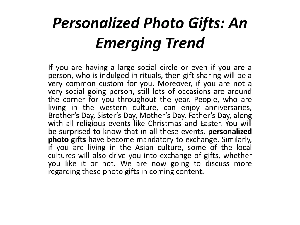 personalized photo gifts an emerging trend n.