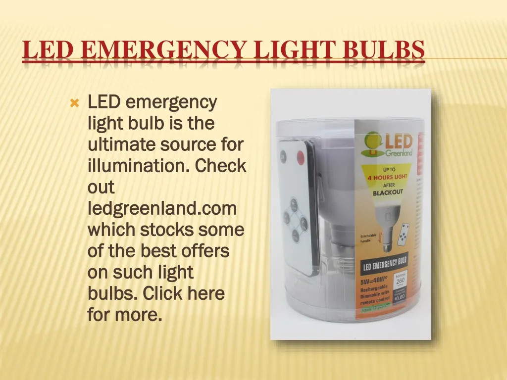 led emergency light bulbs n.