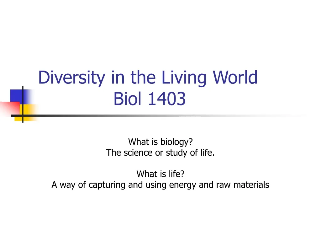 diversity in the living world biol 1403 n.