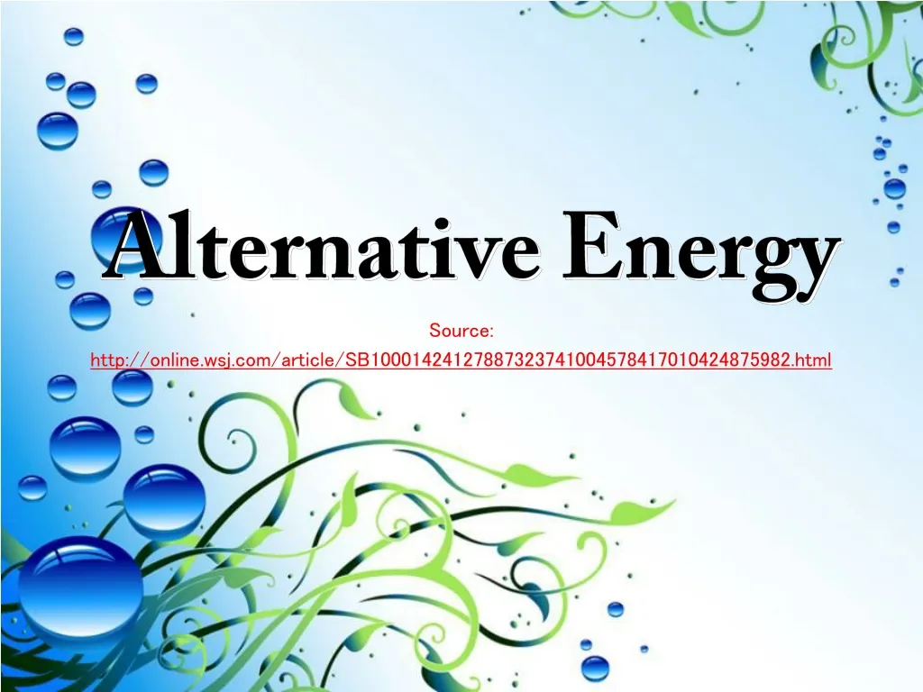 presentation about alternative energy