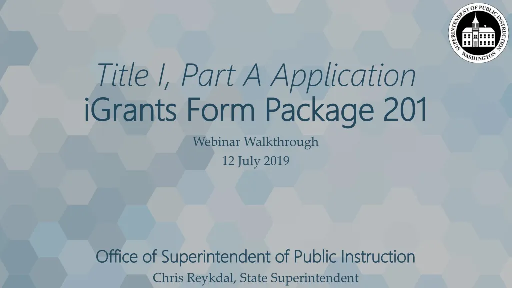 title i part a application igrants form package 201 n.