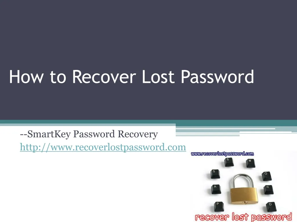 how to recover lost password n.