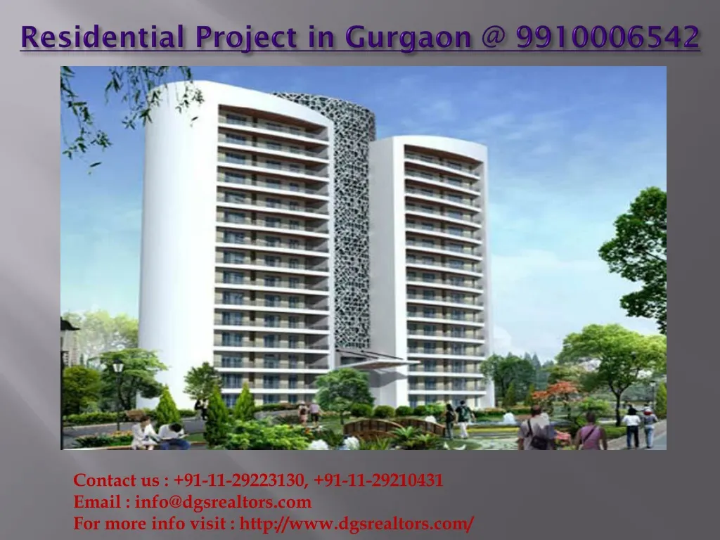 residential project in gurgaon @ 9910006542 n.