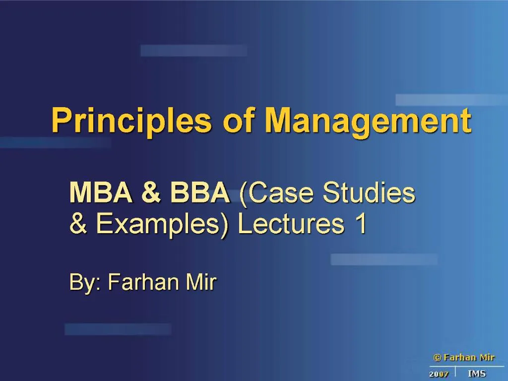 PPT - Principles Of Management PowerPoint Presentation, Free Download ...