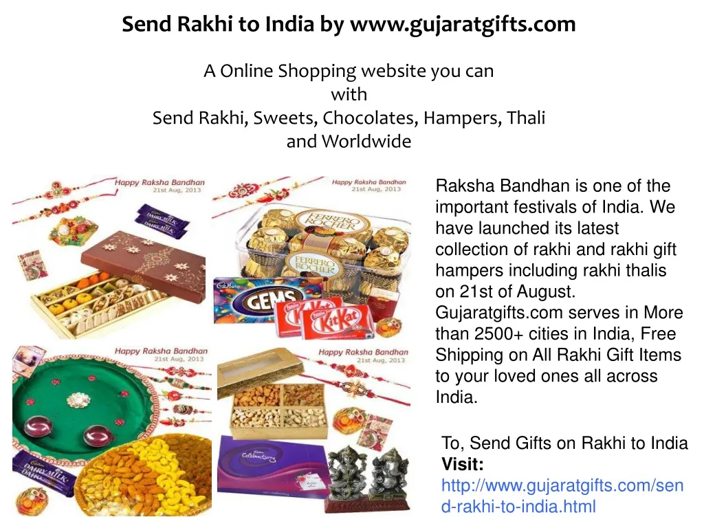 send rakhi to india by www gujaratgifts n.
