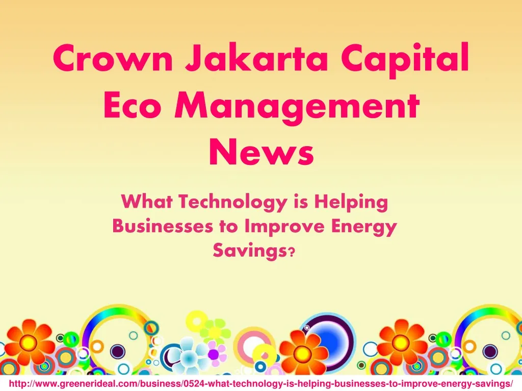crown jakarta capital eco management news n.