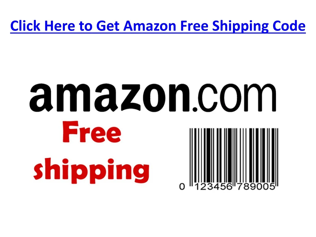 PPT amazon free shipping code PowerPoint Presentation, free download