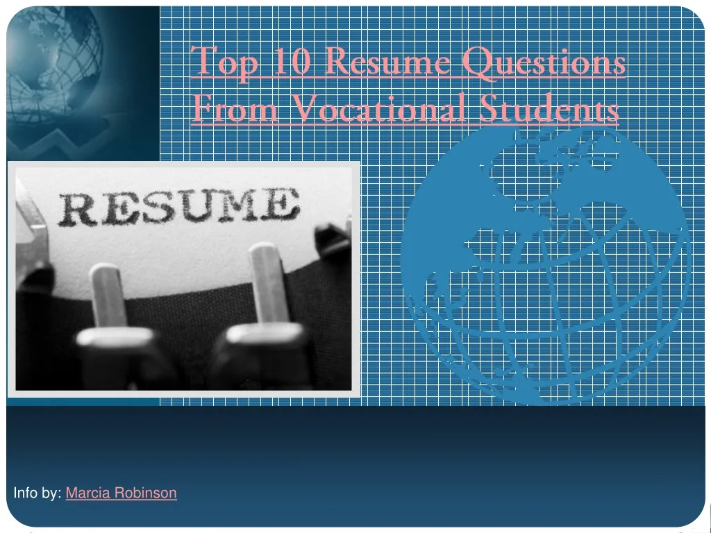 top 10 resume questions from vocational students n.