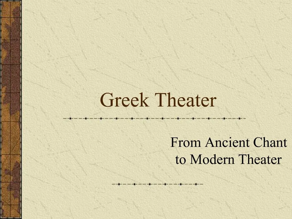 PPT - Greek Theater PowerPoint Presentation, Free Download - ID:1268555