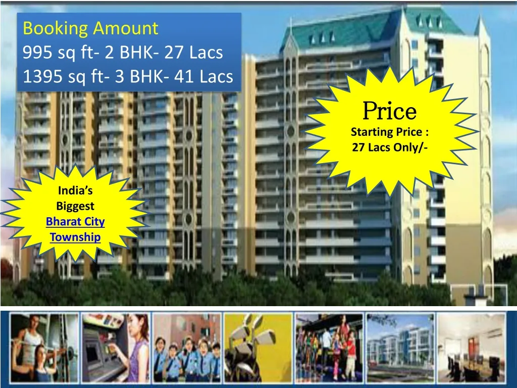 booking amount 995 sq ft 2 bhk 27 lacs 1395 n.