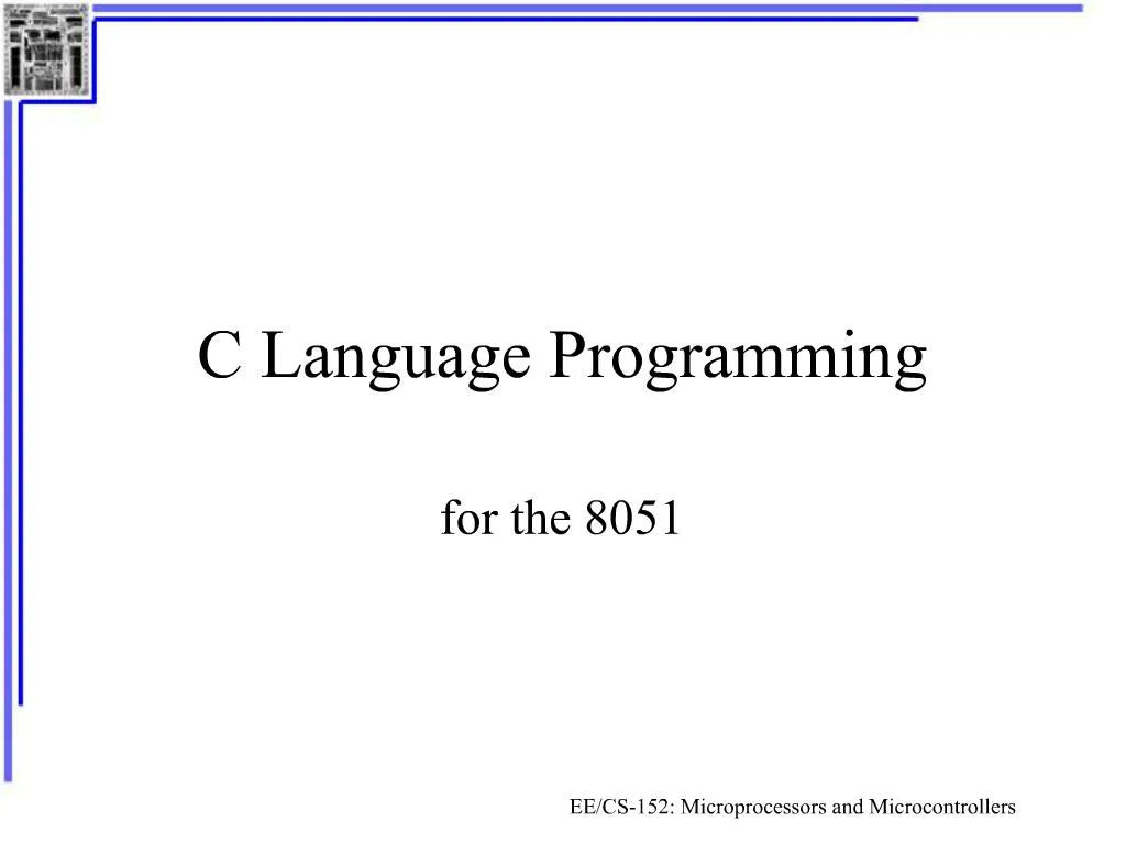 presentation on c language