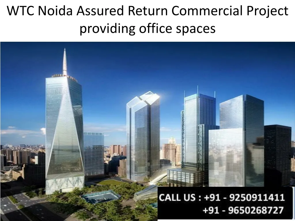 wtc noida assured return commercial project n.