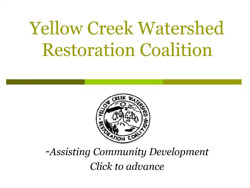 PPT Yellow Creek Watershed Restoration Coalition PowerPoint