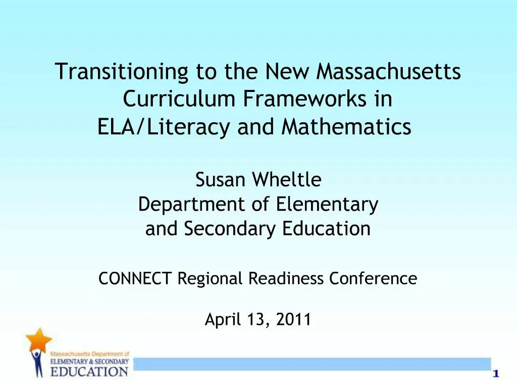 PPT Transitioning To The New Massachusetts Curriculum Frameworks In   Slide1 N 