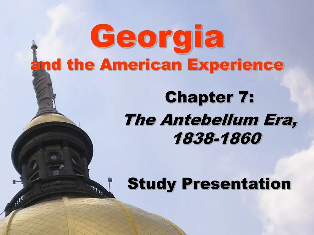 PPT - Georgia And The American Experience PowerPoint Presentation, Free ...