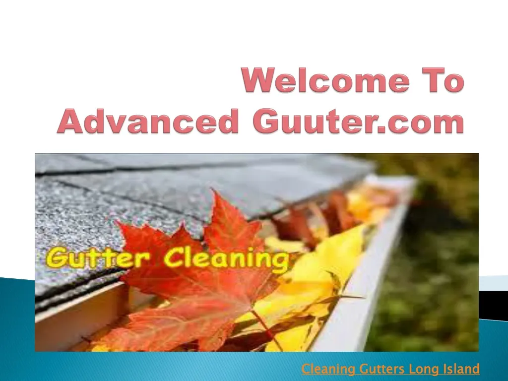 welcome to advanced guuter com n.