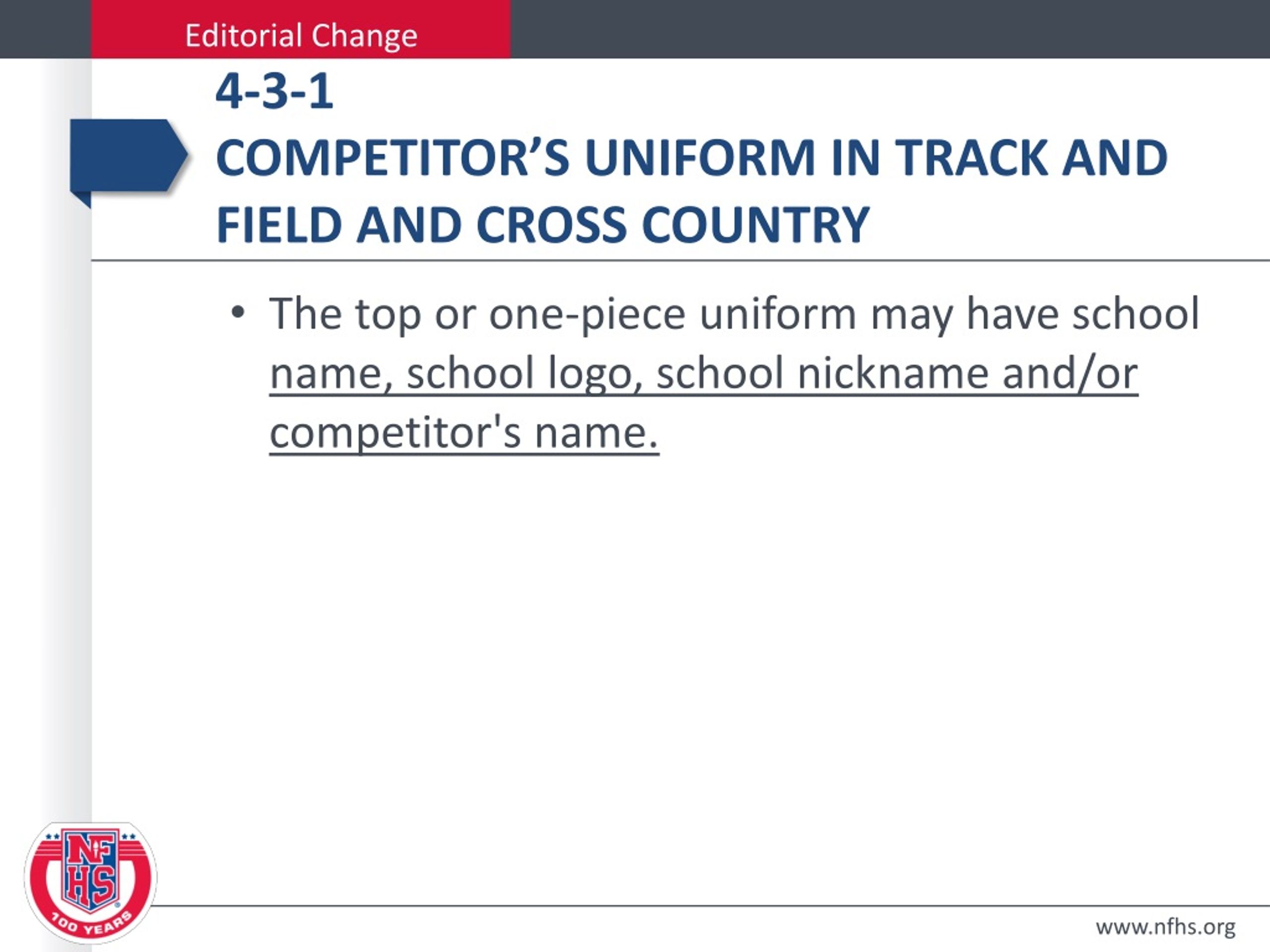 PPT 2019 NFHS Track and field rules PowerPoint PowerPoint