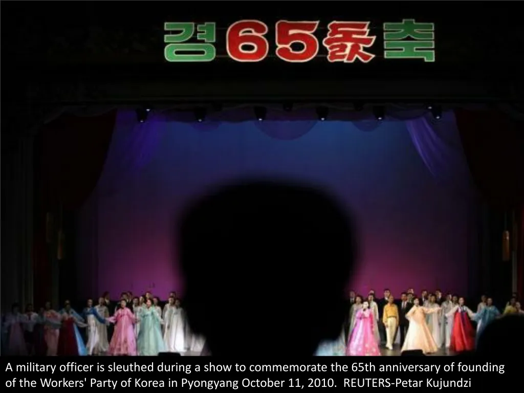 a military officer is sleuthed during a show n.