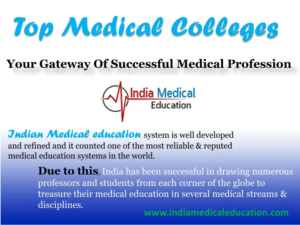 top medical colleges n.