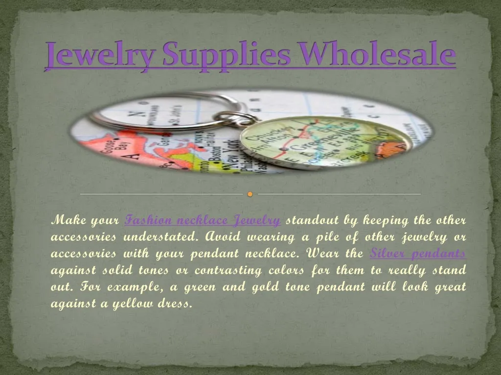 jewelry supplies wholesale n.