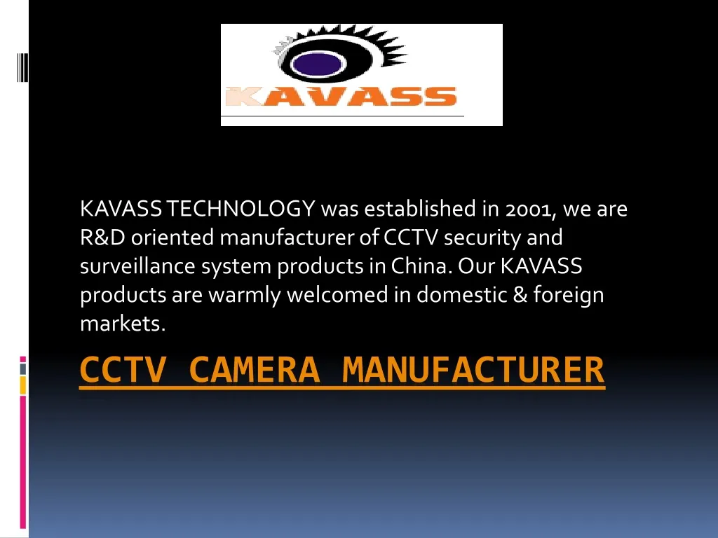 cctv camera manufacturer n.