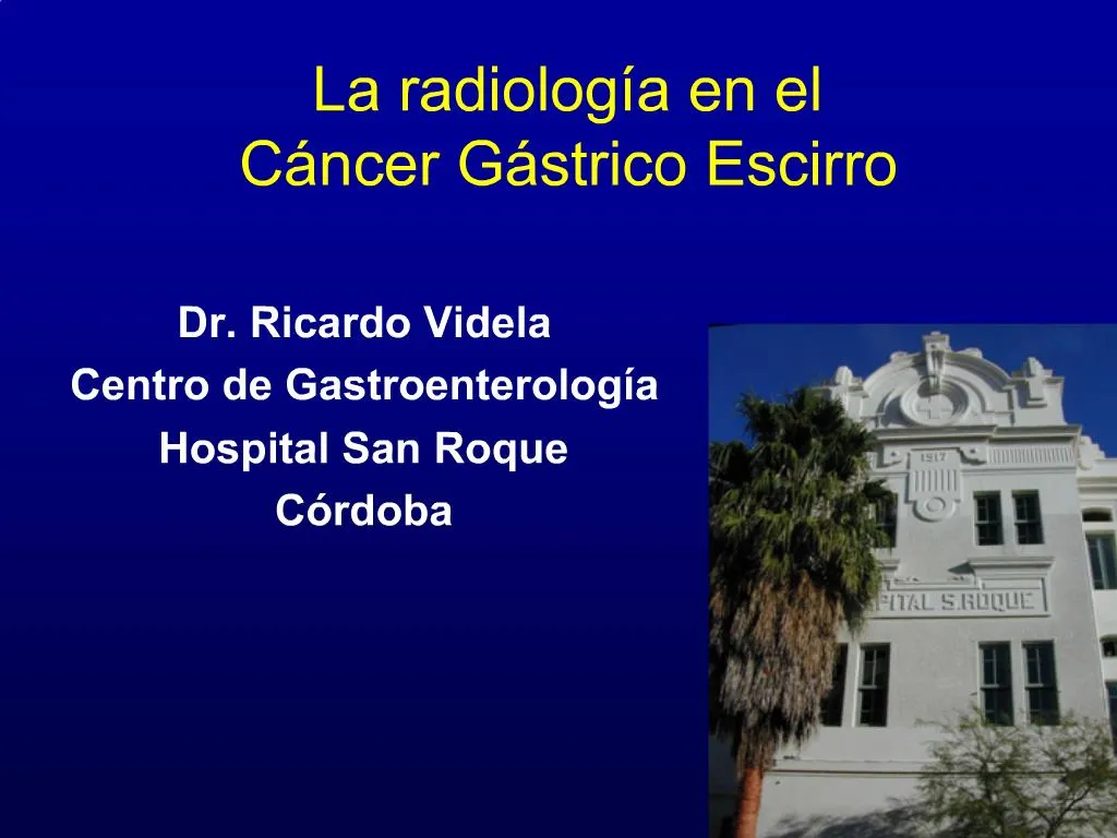 PPT - La Radiolog A En El C Ncer G Strico Escirro PowerPoint ...