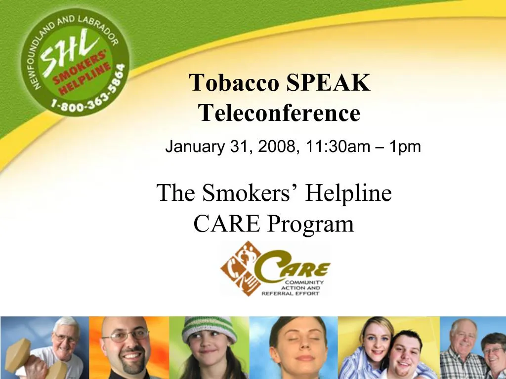PPT The Smokers Helpline CARE Program PowerPoint Presentation, free