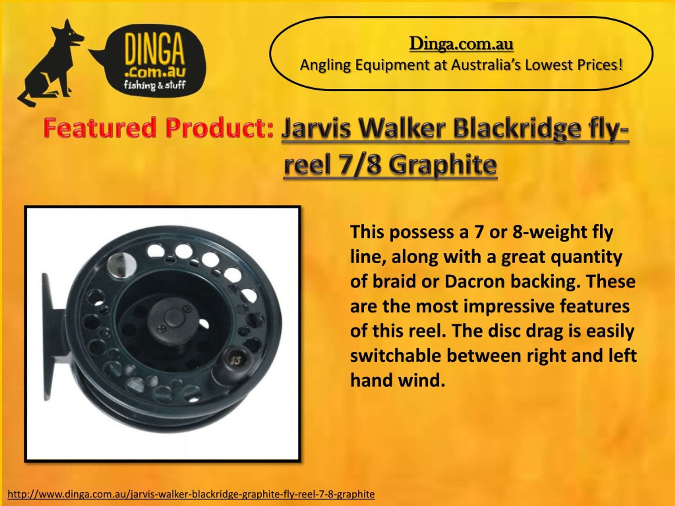 PPT - Jarvis Walker Blackridge Fly Reel 7/8 Graphite PowerPoint  Presentation - ID:1299654