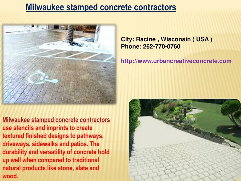 milwaukee stamped concrete contractors n.