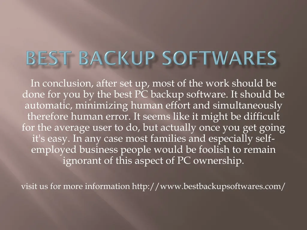 best backup softwares n.