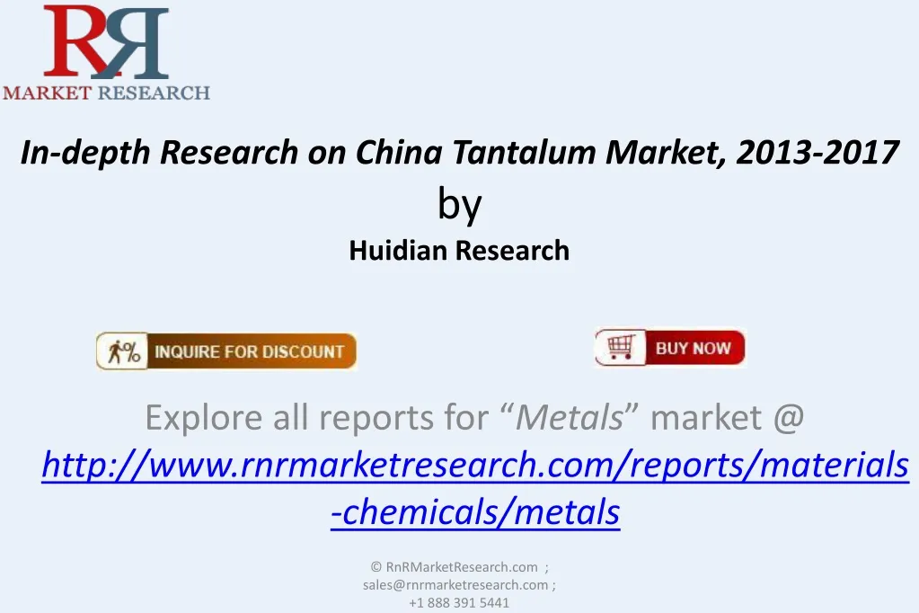 in depth research on china tantalum market 2013 2017 by huidian research n.