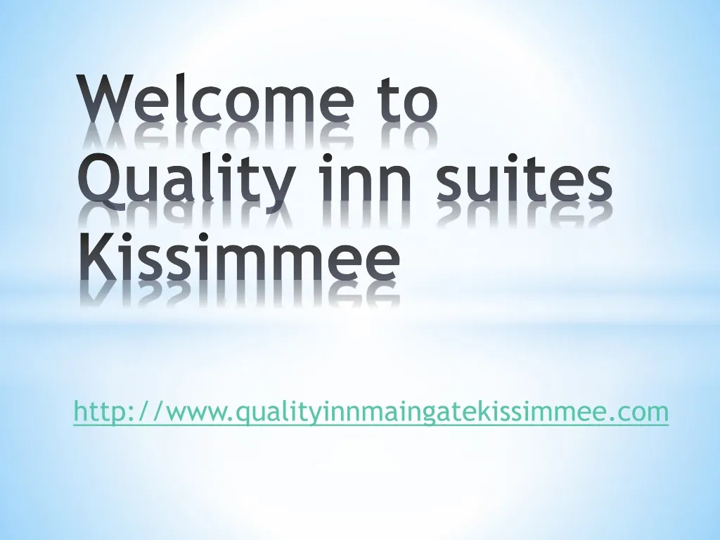 welcome to quality inn suites kissimmee n.