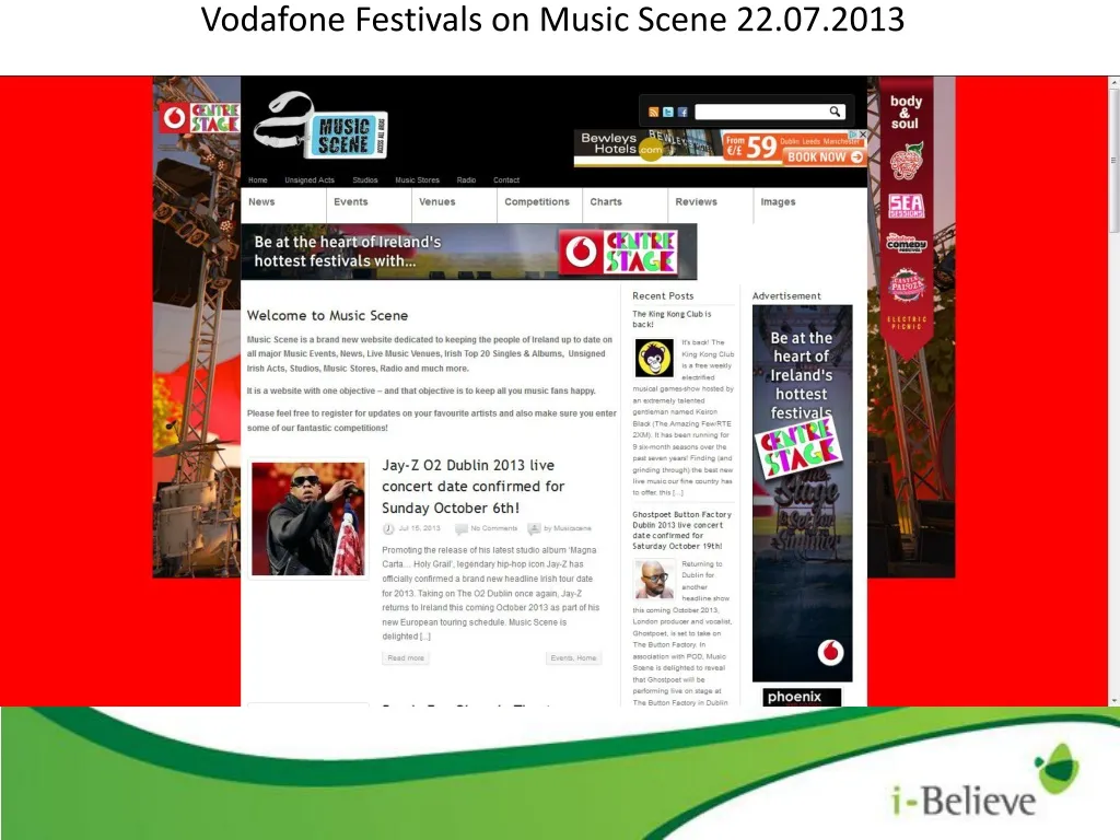 vodafone festivals on music scene 22 07 2013 n.