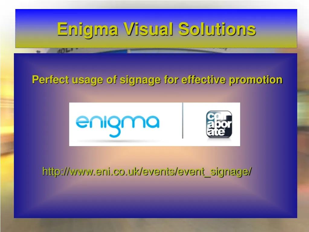 enigma visual solutions n.