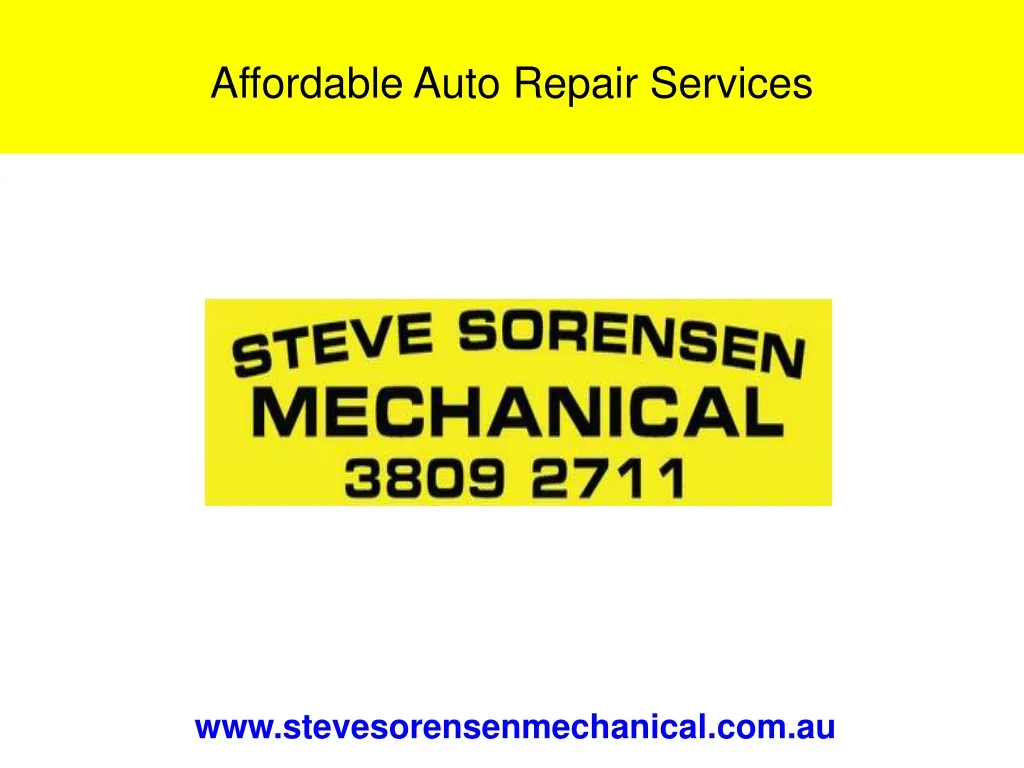PPT Affordable Auto Repair Services PowerPoint Presentation, free download ID1310494