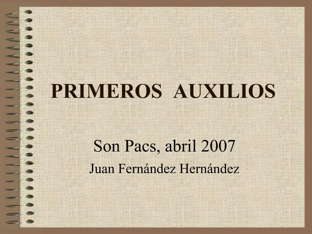 PPT - PRIMEROS AUXILIOS PowerPoint Presentation, Free Download - ID:1312280