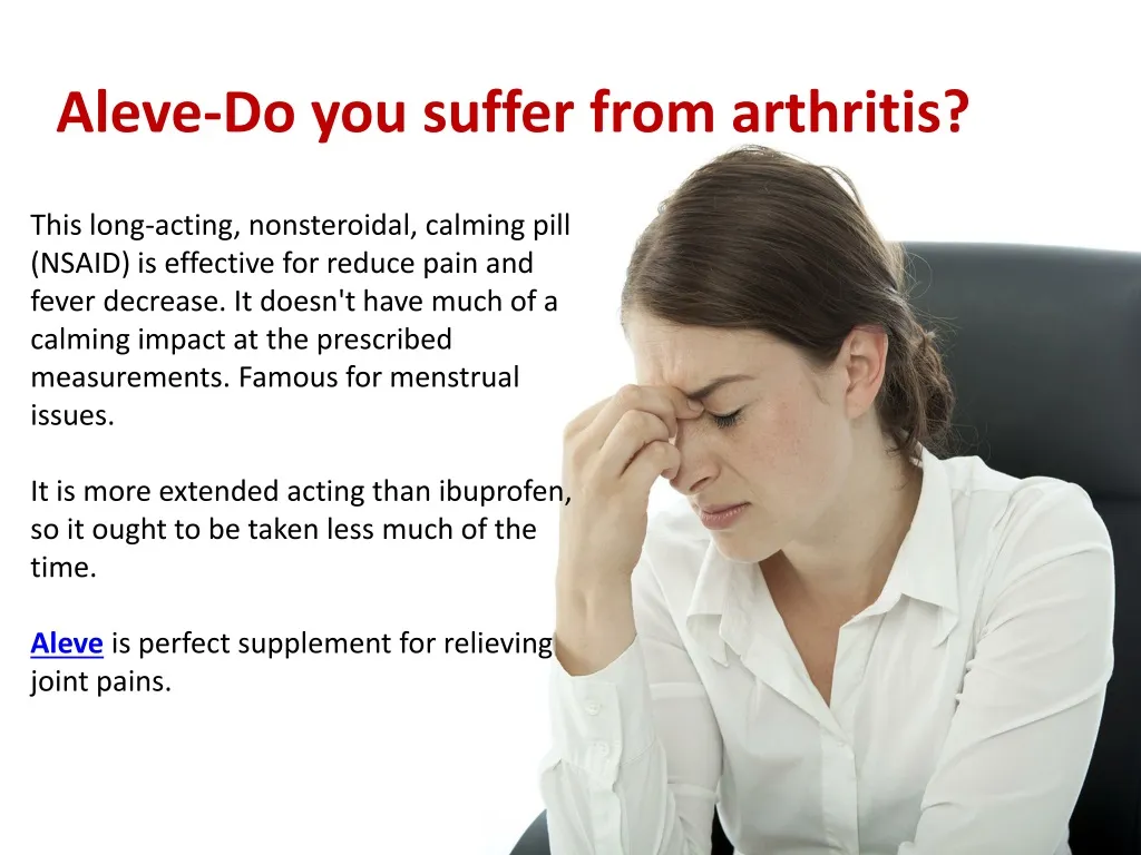 aleve do you suffer from arthritis n.