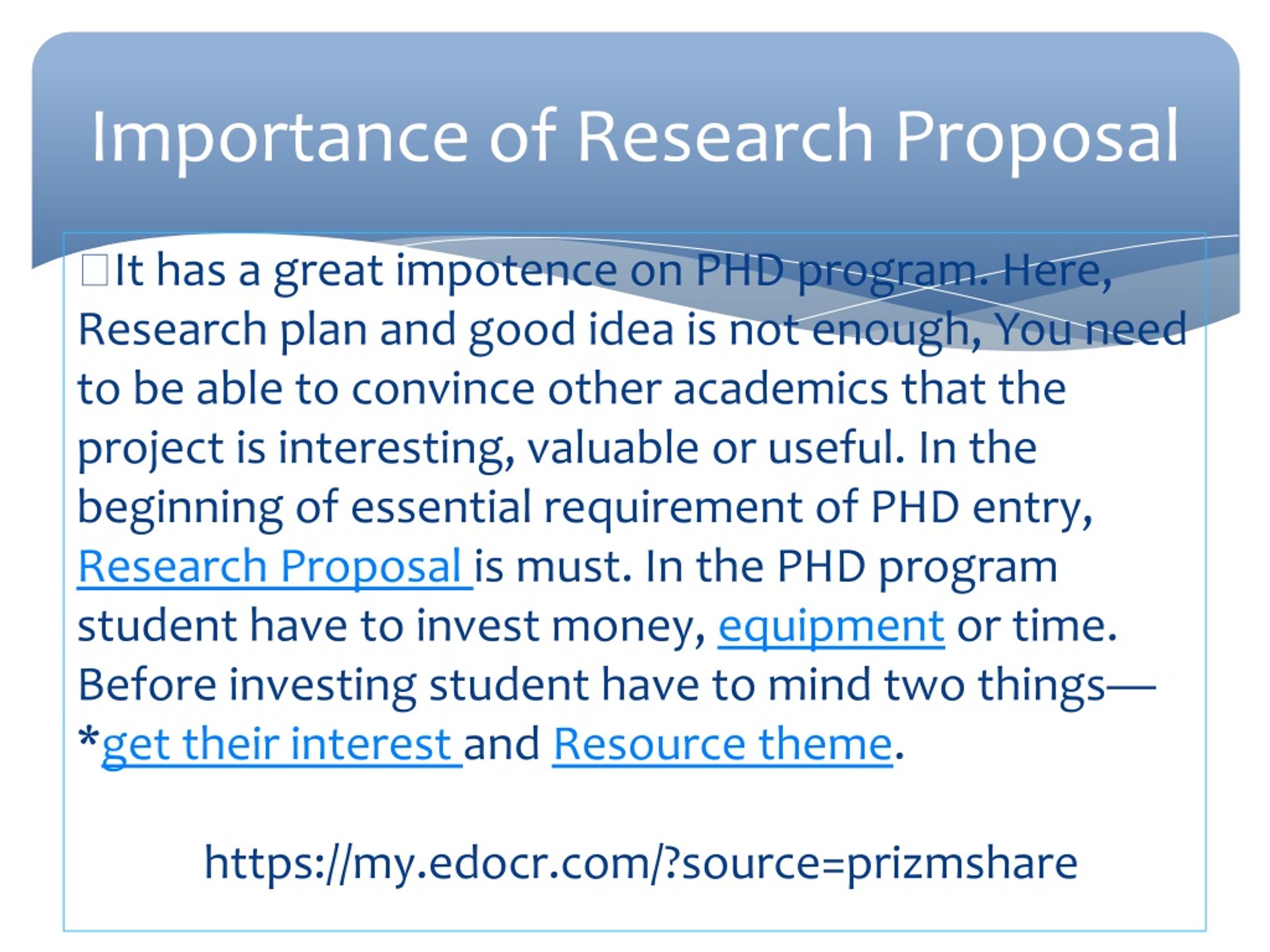 PPT How To Write A Doctorate Research Proposal PowerPoint 