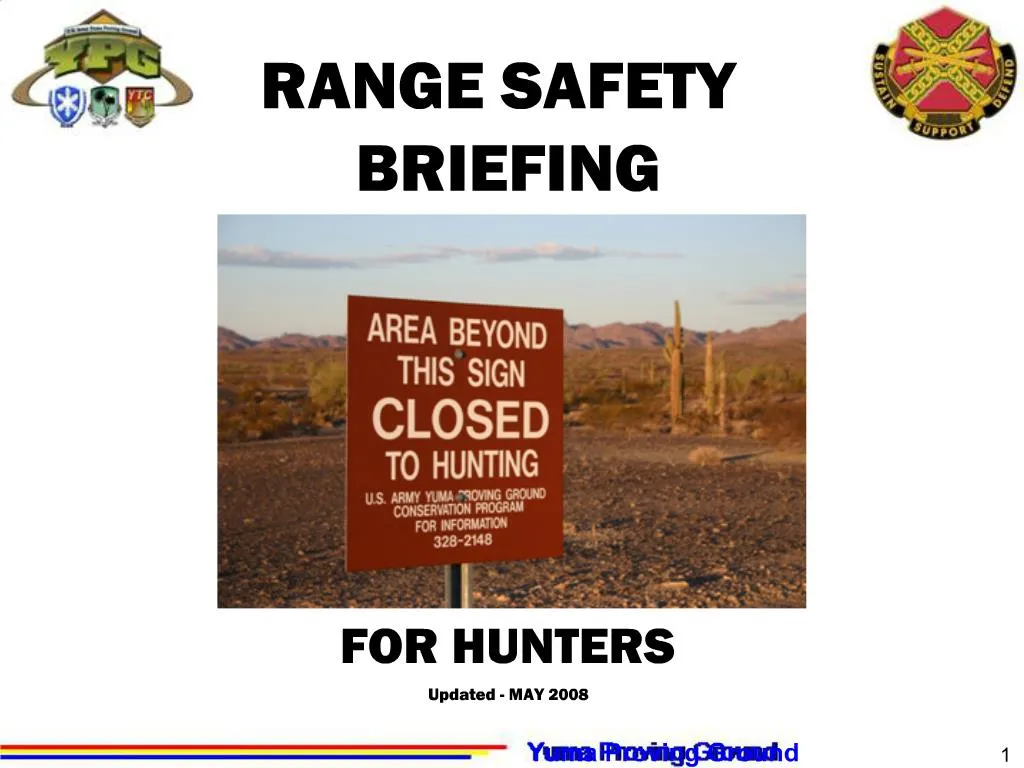 PPT RANGE SAFETY BRIEFING PowerPoint Presentation, free download ID