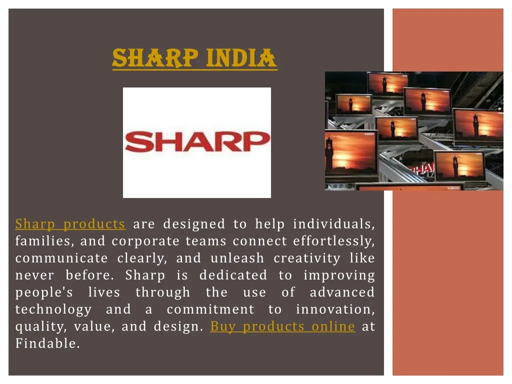 sharp india n.