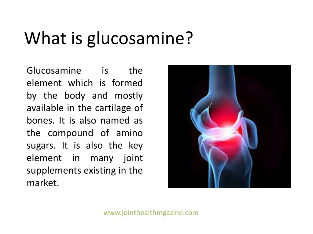 Ppt best glucosamine supplements powerpoint presentation free