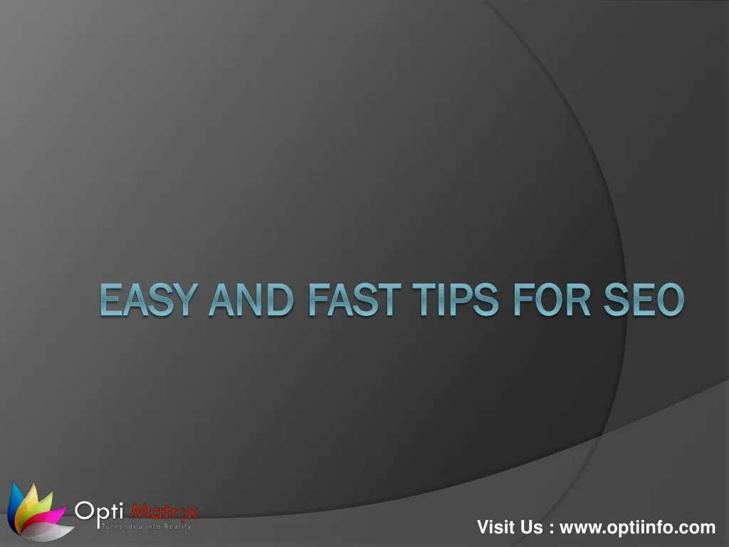 easy and fast tips for seo n.