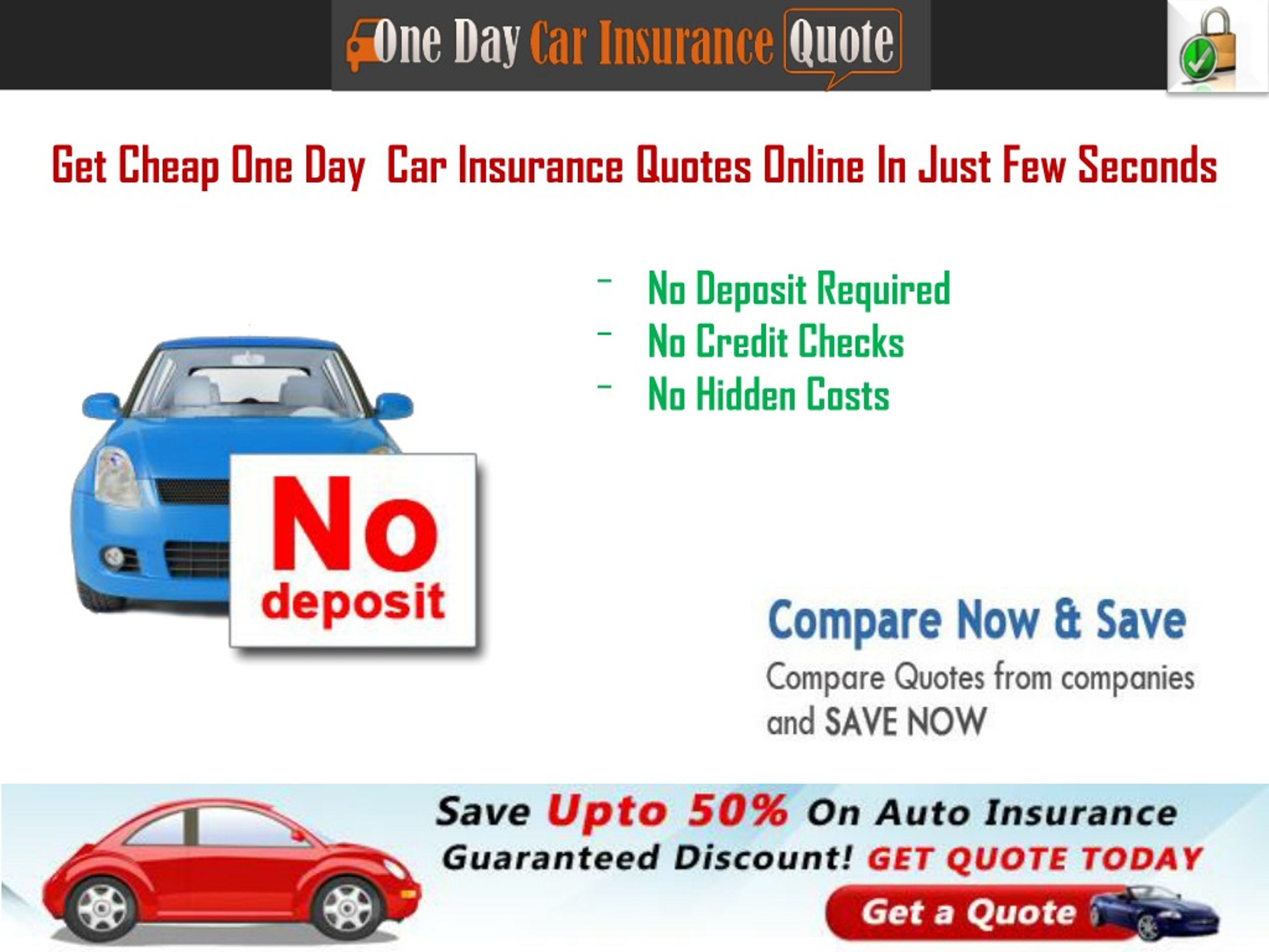 PPT Get Cheap One Day Car Insurance Quotes With No