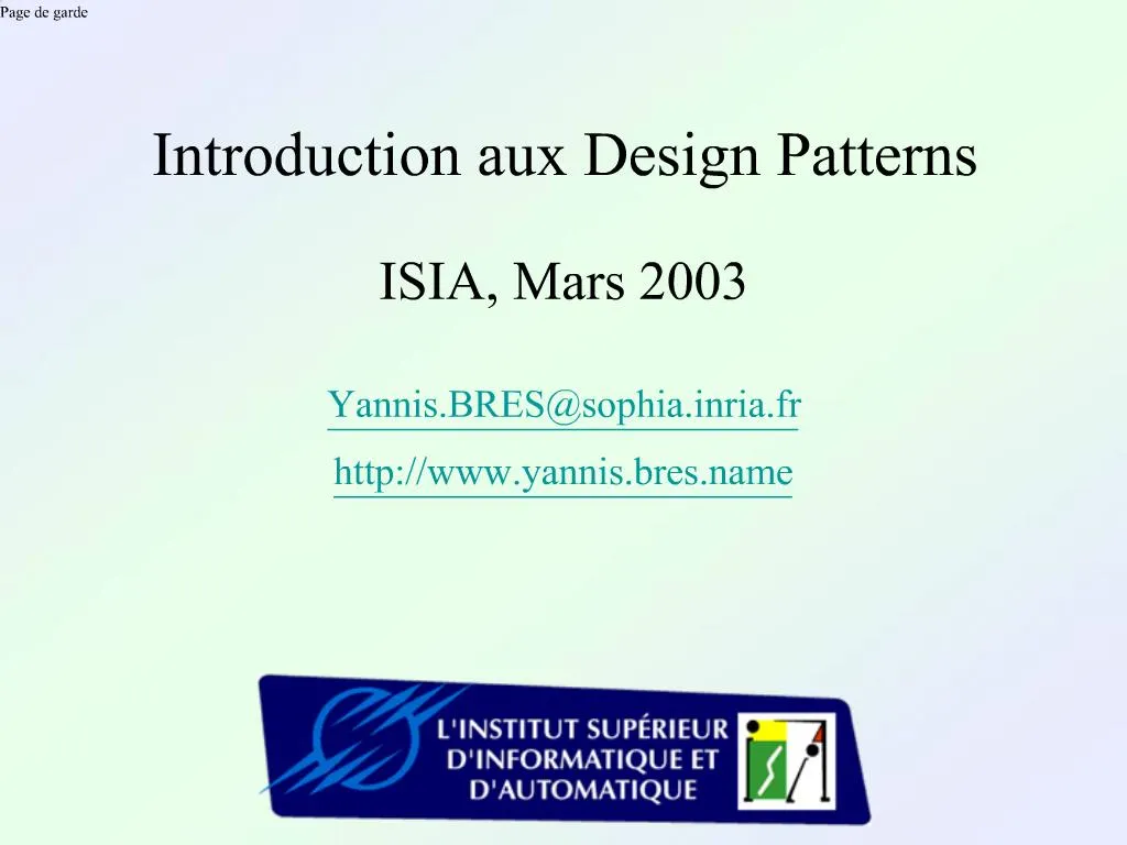 PPT - Page de garde PowerPoint Presentation, free download - ID:1327795