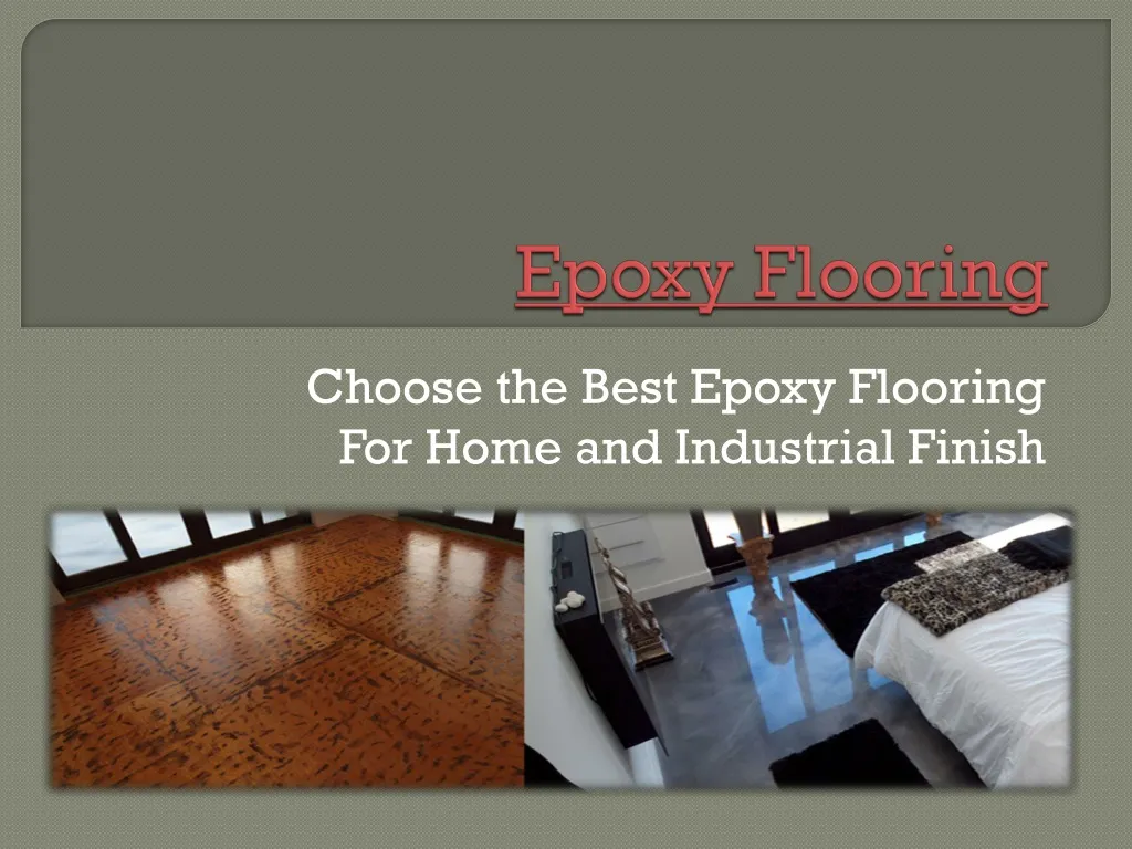 epoxy flooring n.